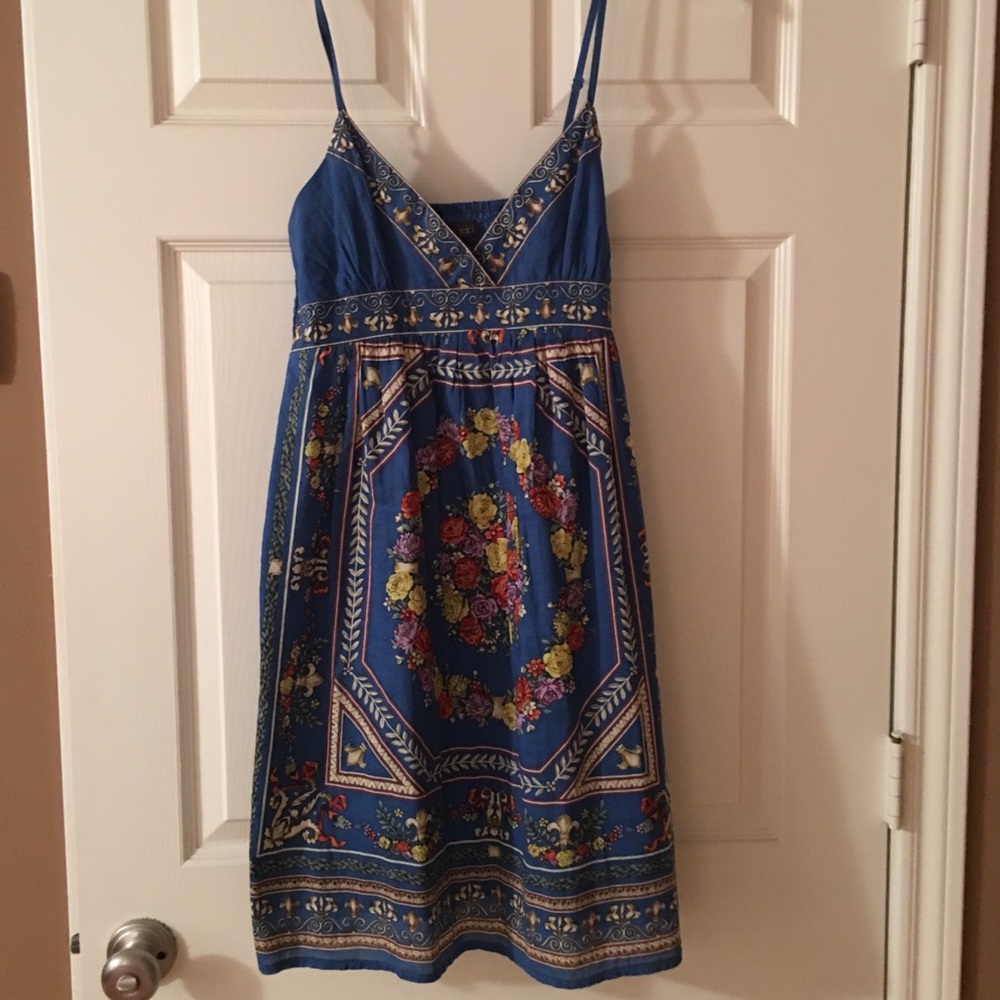 Bright blue sundress. Never worn